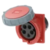 Ổ cắm công nghiệp âm MPE MPN2-4252 32A 3P+N+E 6H IP67 dạng nghiêng