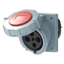 Ổ cắm gắn âm mặt nghiêng kín nước 63A 3P+E(6h) IP67 MPE MPN2-4342
