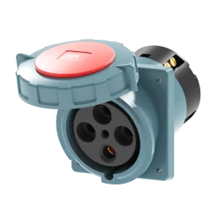 Ổ cắm gắn âm mặt nghiêng kín nước 125A 3P+E(6h) IP67 MPE MPN2-4442