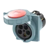 Ổ cắm công nghiệp âm MPE MPN2-4452 125A 3P+N+E 6H IP67 dạng nghiêng