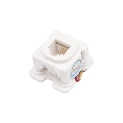 Ổ cắm điện thoại 4 dây có dây đấu sẵn Vanlock S30RJ40/W