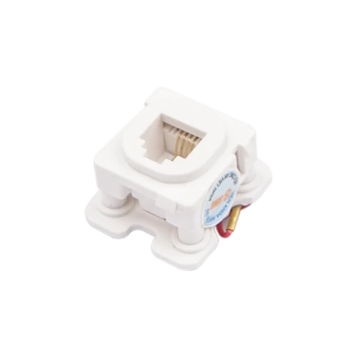 Ổ cắm điện thoại 4 dây có dây đấu sẵn Vanlock S30RJ40/W