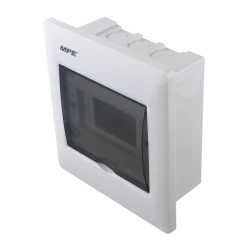 Tủ điện âm tường đế nhựa chứa MCB 5-6 cực MPE TS-6/P
