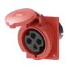 Ổ cắm công nghiệp âm MPE MPN2-424 32A 3P+E 6H IP44 dạng nghiêng