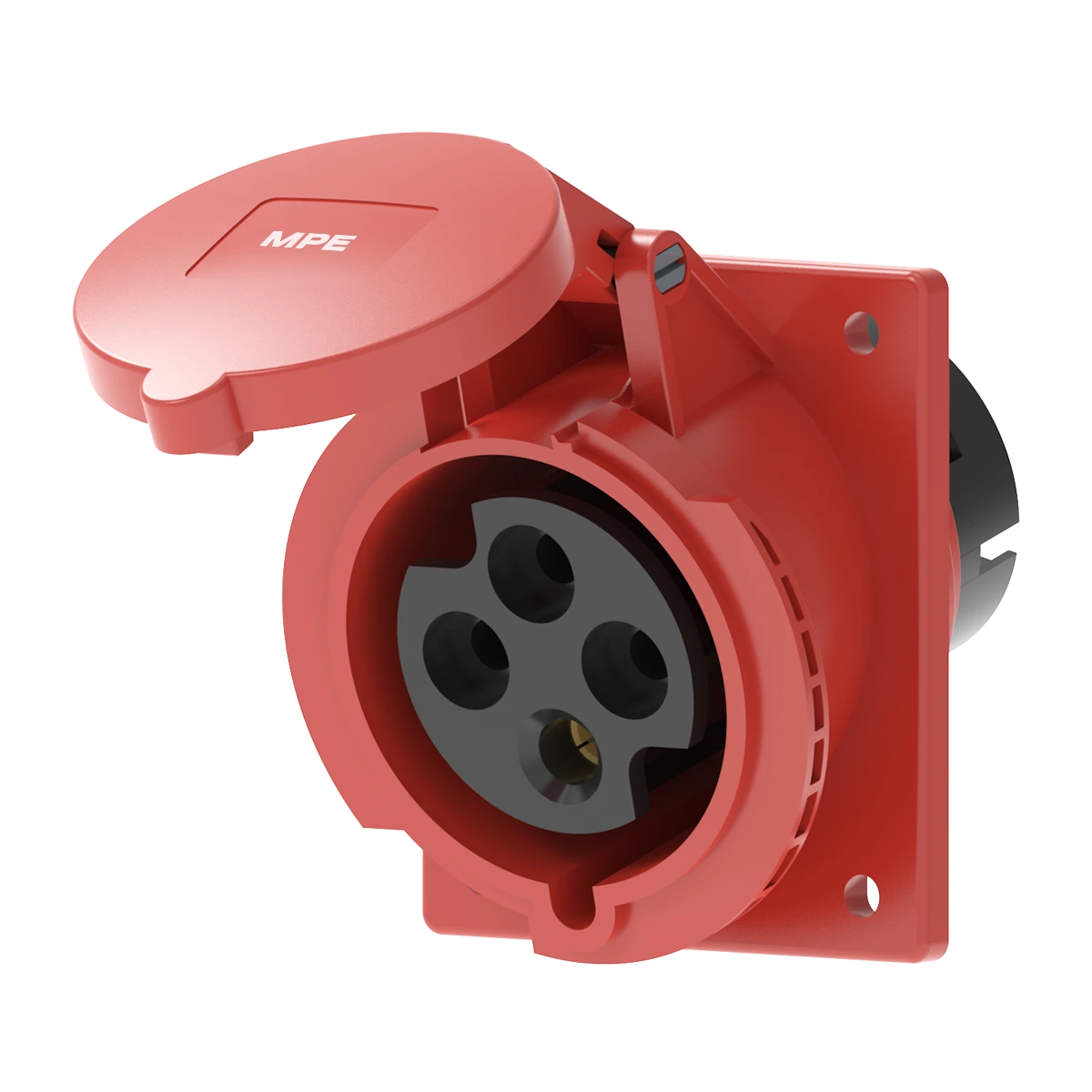 Ổ cắm gắn âm mặt nghiêng 32A 3P+E(6h) IP44 MPE MPN2-424