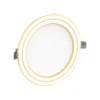 Đèn LED âm trần Nanoco Eco Metal NEMD123G110 12W ánh sáng vàng 3000K, viền vàng
