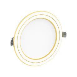 Đèn LED âm trần Nanoco Eco Metal NEMD104G90 10W ánh sáng trung tính 4000K, viền vàng (lổ D90)
