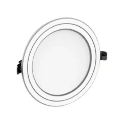 Đèn LED âm trần Nanoco Eco Metal NEMD106S90 10W ánh sáng trắng 6500K, viền bạc (lổ D90)