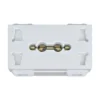 Ổ cắm đôi đa năng Panasonic WEV157207SW bắt vít màu trắng