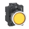 Nút nhấn nhả có đèn báo Schneider XA2AW35B1 Ø22 LED 24Vac/dc, 1NO, màu vàng