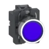 Nút nhấn nhả có đèn báo Schneider XA2AW36B1 Ø22 LED 24Vac/dc, 1NO, màu xanh dương