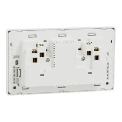 Ổ cắm đôi đa năng Schneider Vivace E KBNT25_IS_WE có công tắc - Ảnh 2