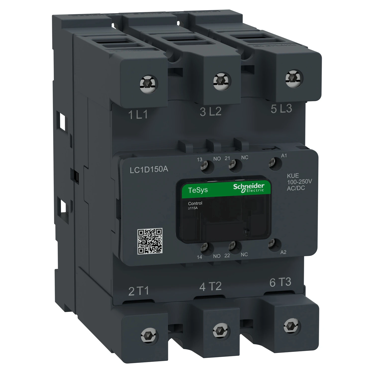 Khởi động từ Schneider LC1D150AKUE 3P 150A 100-250V AC/DC 1NO+1NC